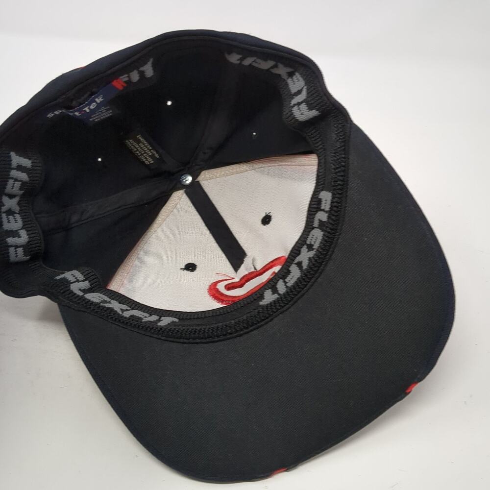 Prg Fitted Hat Solid Black Medium Embroidered Log… - image 7